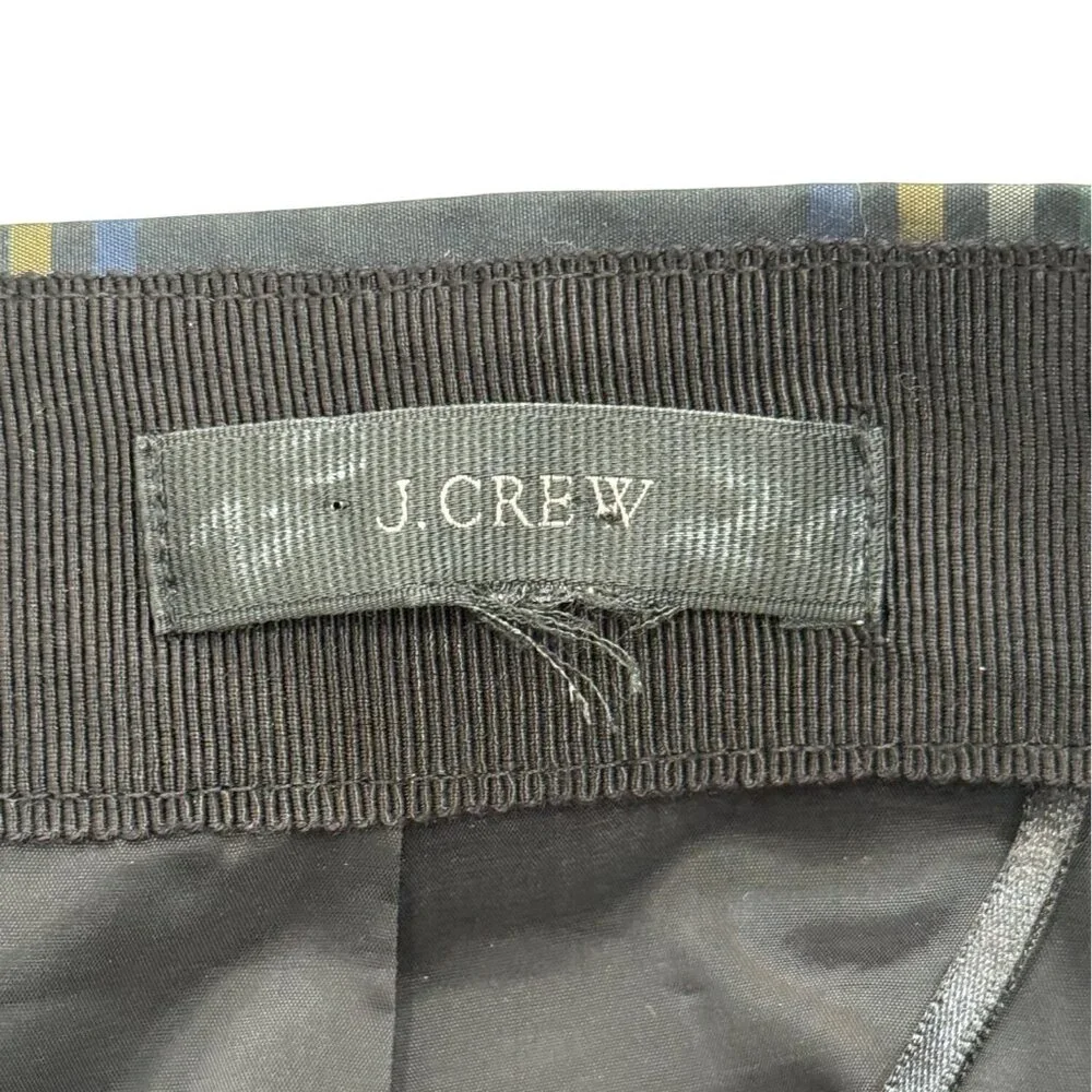 J. CREW Size 4 Stewart Plaid Drop Waist Taffeta Skirt Preppy Pleated Tartan - Picture 7 of 9